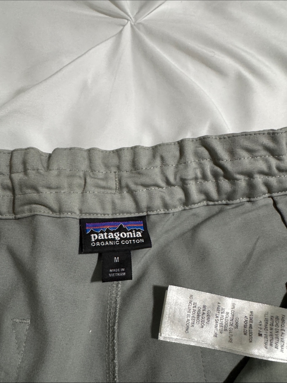 Patagonia Men’s Organic Cotton Joggers — Light Gray